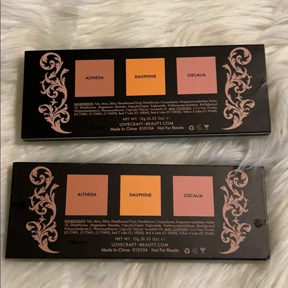 Lovecraft Beauty Blush Palette 3 Shades and Mirror New In Box